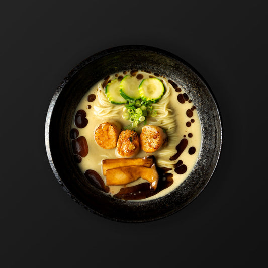 Creamy Umami Ramen - Grilled scallops ♥️
