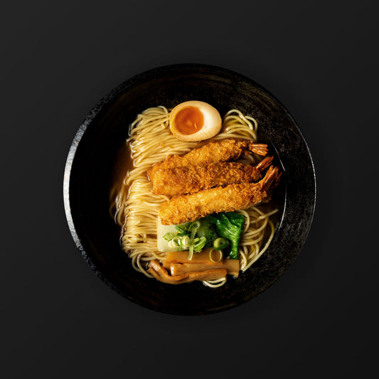Shoyu Ramen - Fried scampi - Young onion flavor