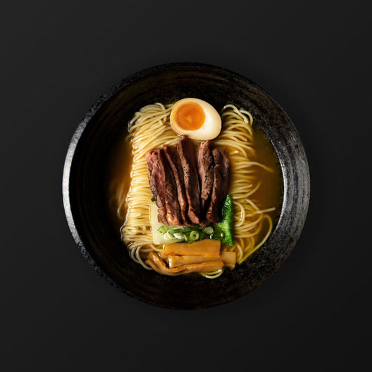 Shoyu Ramen - Beef rib steak - Young onion flavor