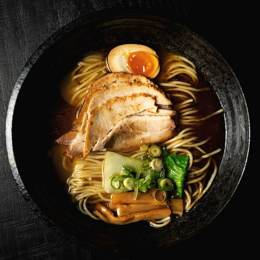 Shoyu Ramen - Braised pork - Black garlic flavor ♥️