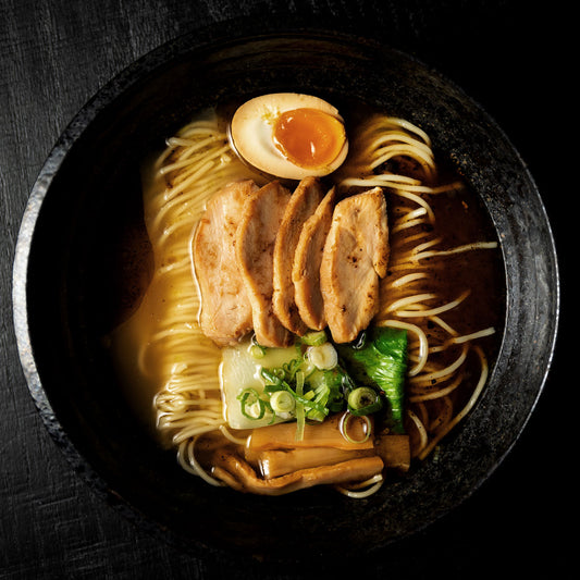 Shoyu Ramen - Braised chicken - Black garlic flavor
