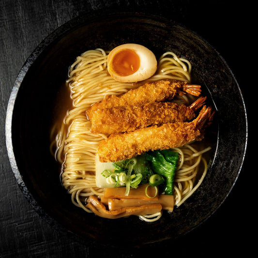 Shoyu Ramen - Fried scampi - Young onion flavor