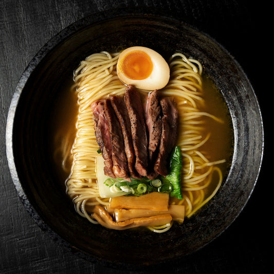 Shoyu Ramen - Beef rib steak - Young onion flavor
