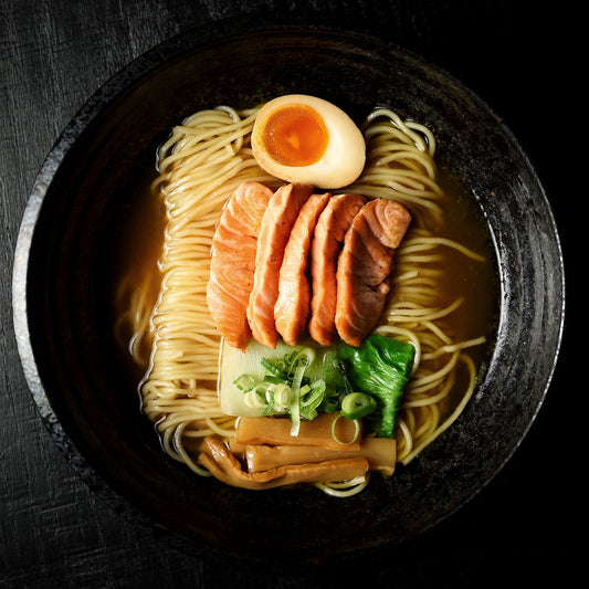Shoyu Ramen - Grilled salmon - Young onion flavor